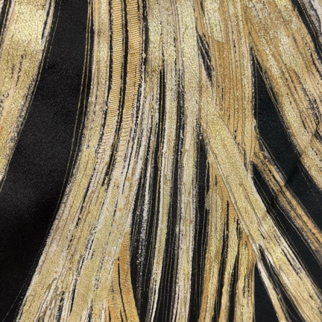 黒留袖 五つ紋 比翼付き 金糸 銀糸 金彩 銀彩 渦巻き 着物 103b d