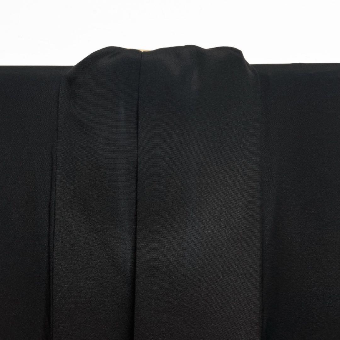 黒留袖 五つ紋 比翼付き 金糸 銀糸 金彩 銀彩 渦巻き 着物 103b d