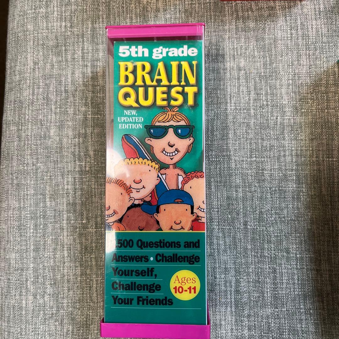 英語教材Brain Quest クイズカード英語7歳から13歳全て英語 難問