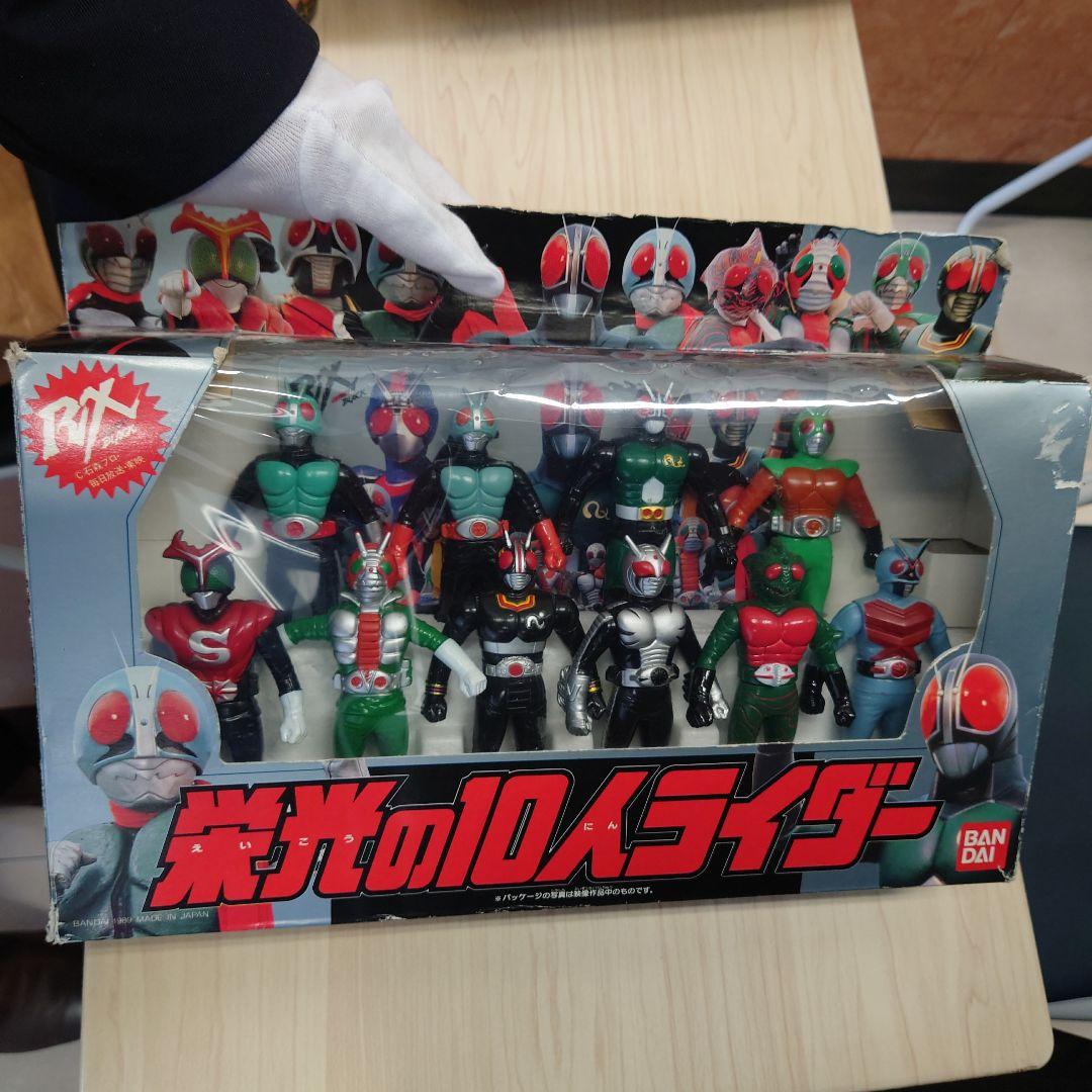 タカさんリクエスト】 栄光の10人ライダーセット ソフビ 仮面ライダー