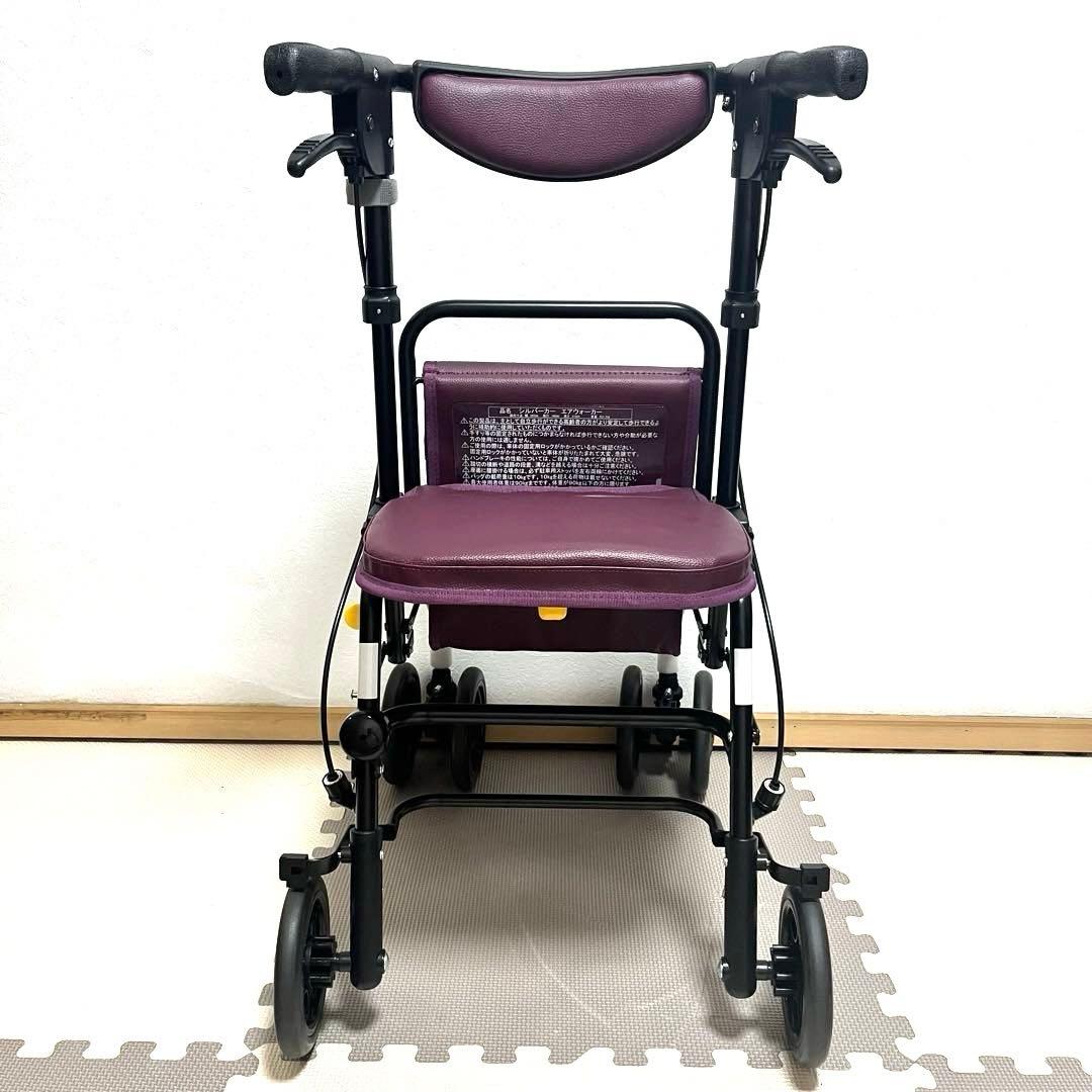 美品 島製作所 Air Walker シルバーカー 歩行器 エアウォーカー - メルカリ