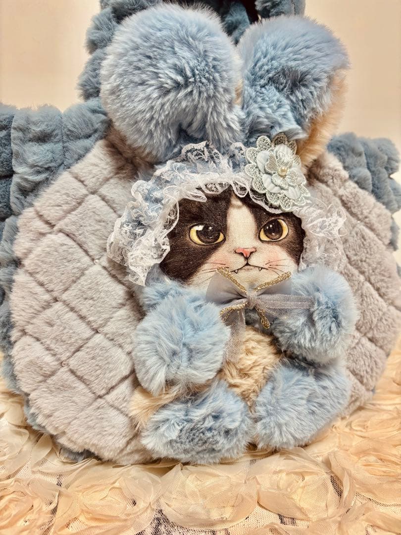 コヤンイサムチョン ブルーファーのふわふわころりんバッグ コヤン