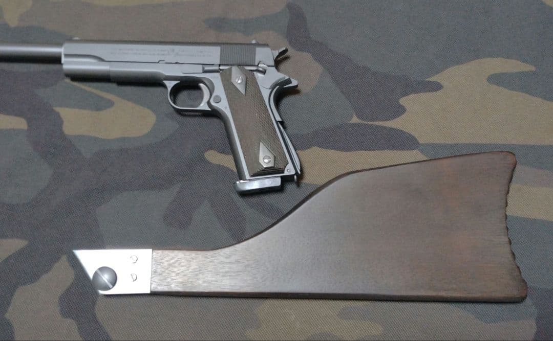 東京マルイ コルトガバメント M1911A1 ロングバレル ストック カスタム