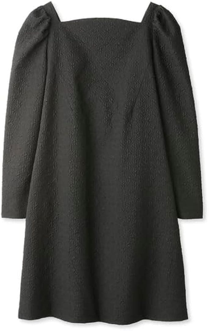 CELFORD ふくれジャガードワンピース 長袖 スクエアネック 36黒 - メルカリ