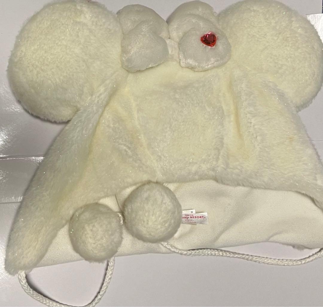 ディズニー ファンキャップ 白 ラメ ミニー - メルカリ