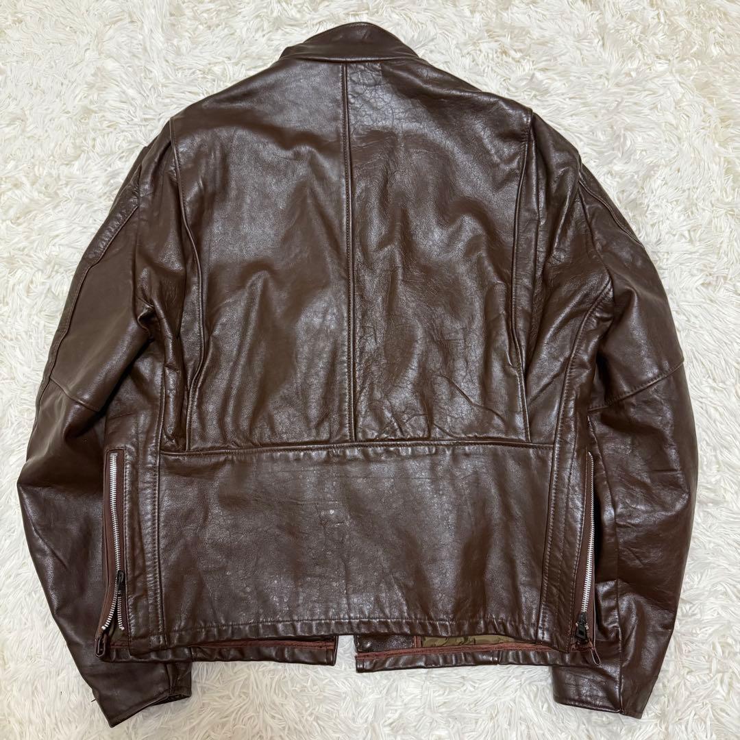 80年代 シアーズ シングルライダースジャケット 42 - メルカリ