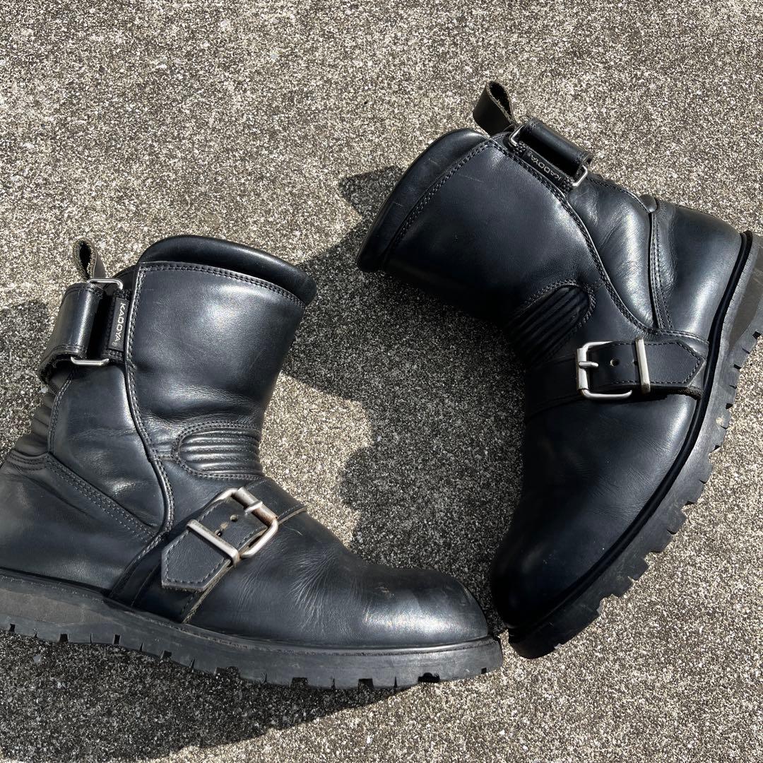 小難有り 日本製 カドヤ ブラックアンクル 25.5cm