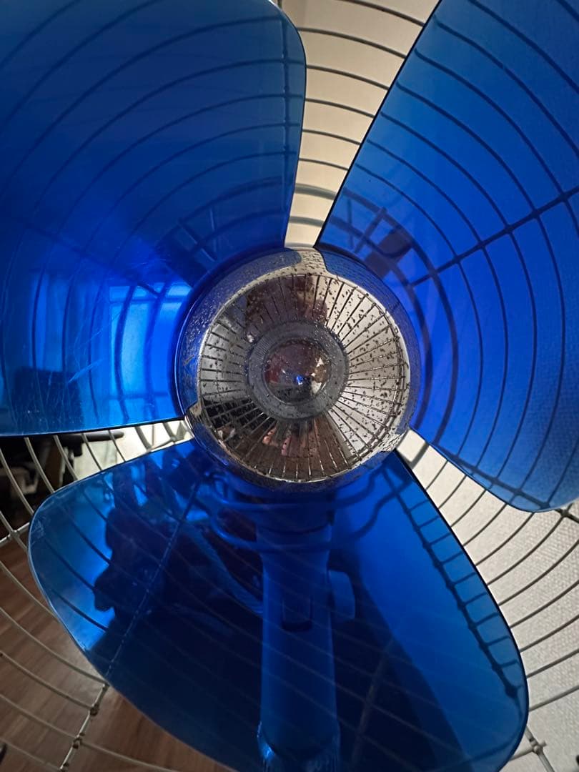 昭和レトロ ナショナル 扇風機 青3枚羽根 タイマー付 動作良好 - メルカリ