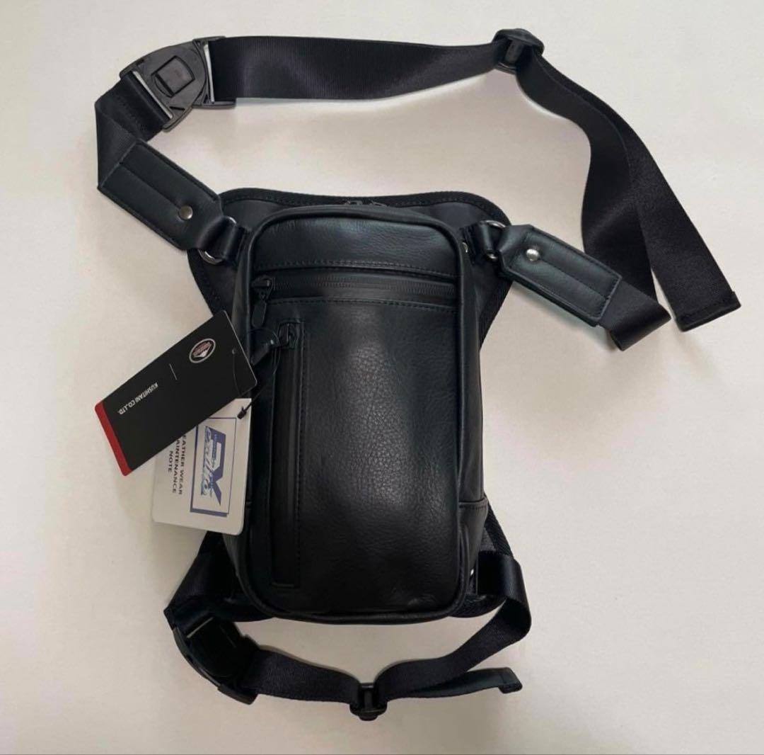 限定品 クシタニ エグザリートレザー 2WAYレッグバッグ kushitani