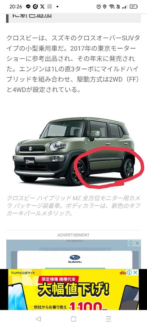 スズキ クロスビー ドアスプラッシュガードパネルセット クロスビー (NUT)ドアスプラッシュガードパネルデカール(タフ)左右分