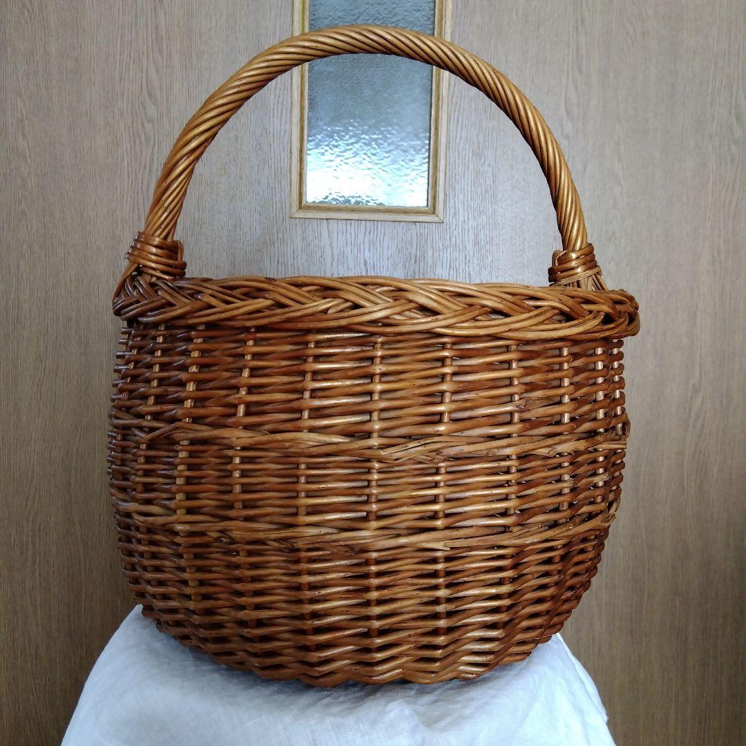 フランスアンティーク　バスケット フレンチバスケット.7 フランスアンティーク雑貨 かご 収納バック