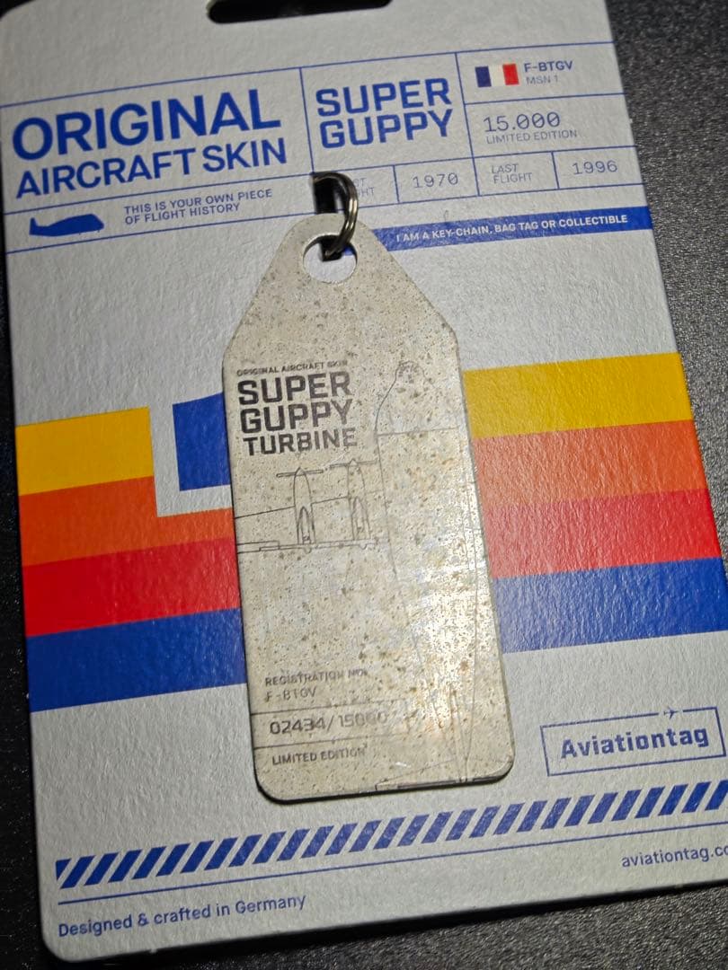 スーパーグッピー Aviationtag 金属色