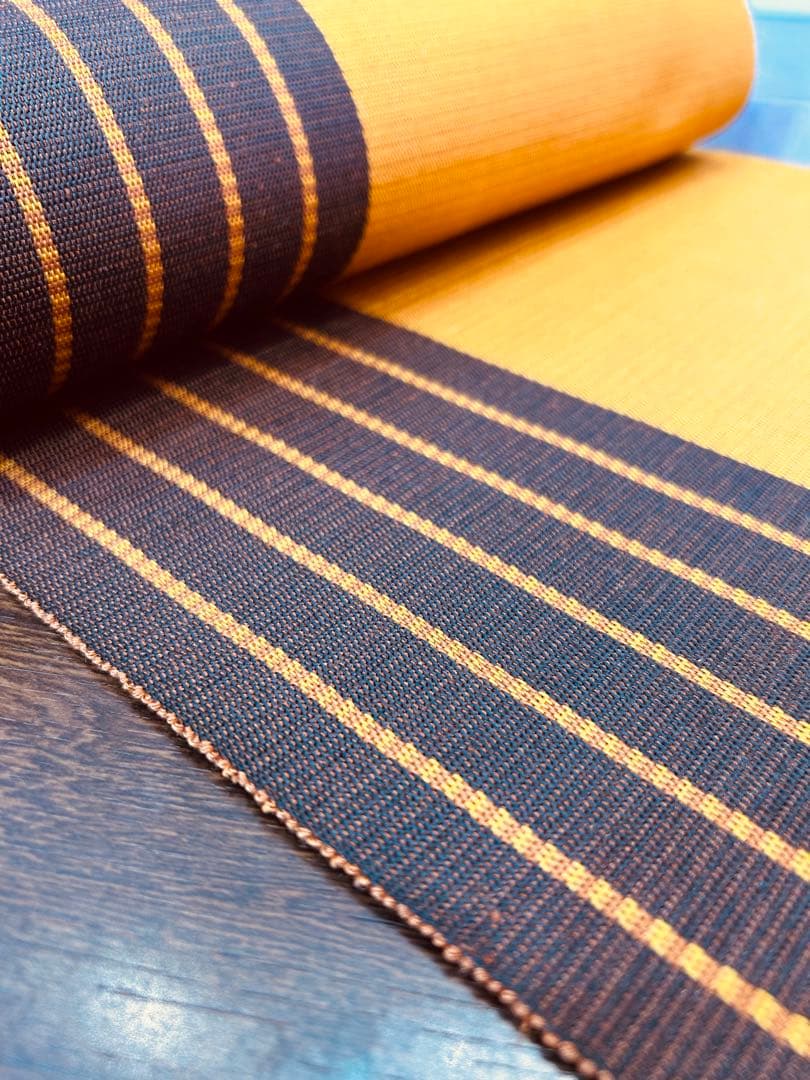 本場黄八丈 八寸名古屋帯 新品未使用 未仕立て品 - メルカリ