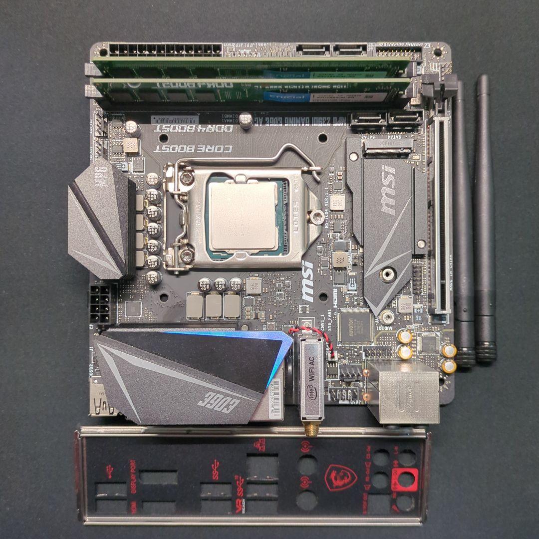 Core i9 9900K／16GBメモリ／Mini-ITXマザボ　セット おすすめマザーボード(Intel第9世代CoffeeLakeRefresh対応Z390チップ