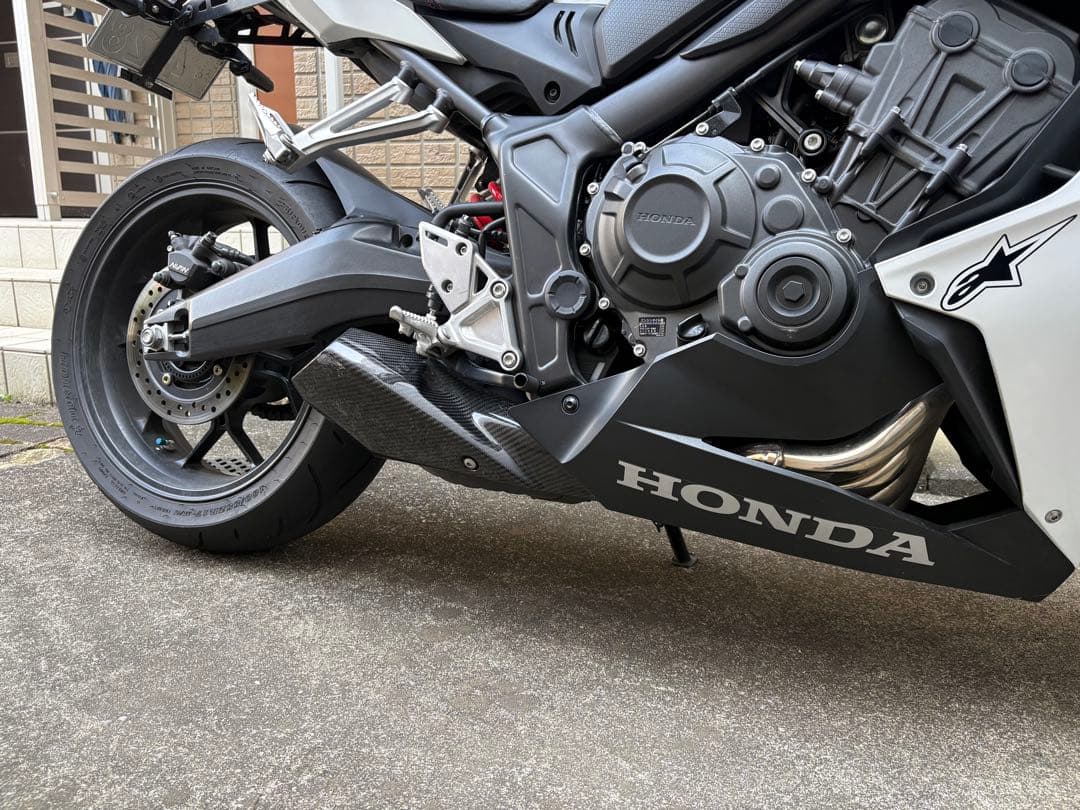 HONDA CBR650R CB650R マフラーカバー カーボン - メルカリ