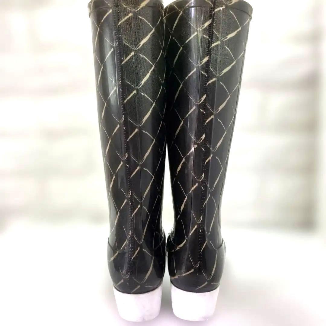 CHANEL シャネル マトラッセ レインブーツ 36（23.0cm）ココマーク