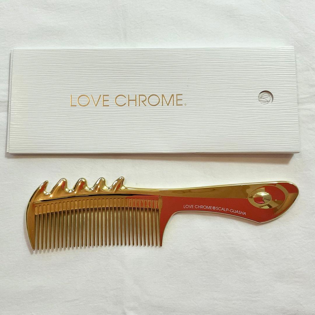 LOVE CHROME スカルプコーム ゴールド コーム LOVECHROME/ラブクロム K24GP スカルプカッサ GOLD – レイジー