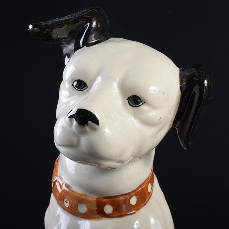 アンティーク 陶器製 ビクター犬 ニッパー君 大中小11点 M R7698B