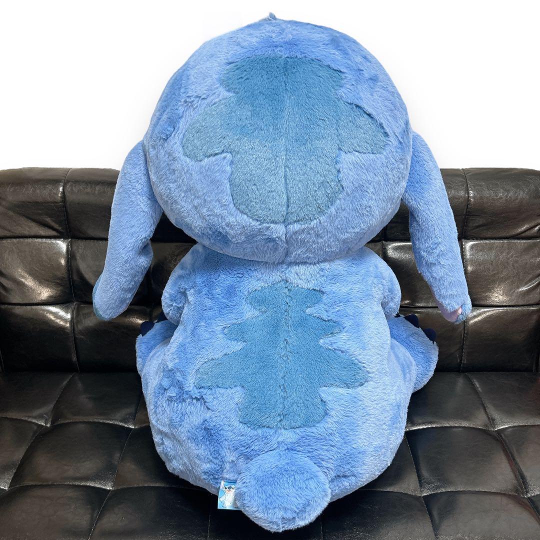 レア Disney 20周年記念 特大スティッチ スクランプ ぬいぐるみ お座り