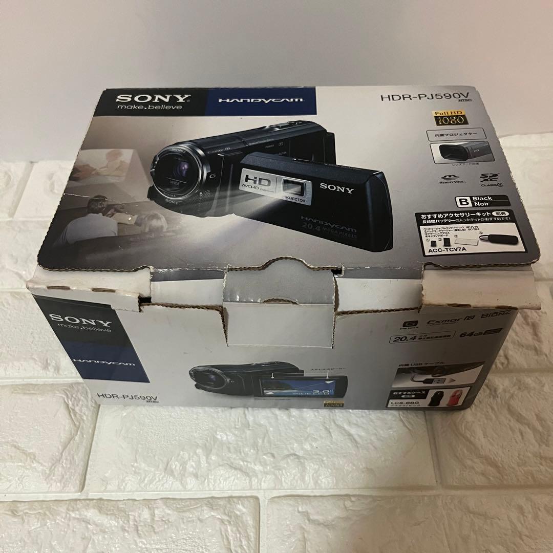 【動作確認OK】SONY　Handycam　HDR-PJ590V バッテリー２つ 動作確認OK】SONY Handycam HDR-PJ590V バッテリー2つ 動作確認OK