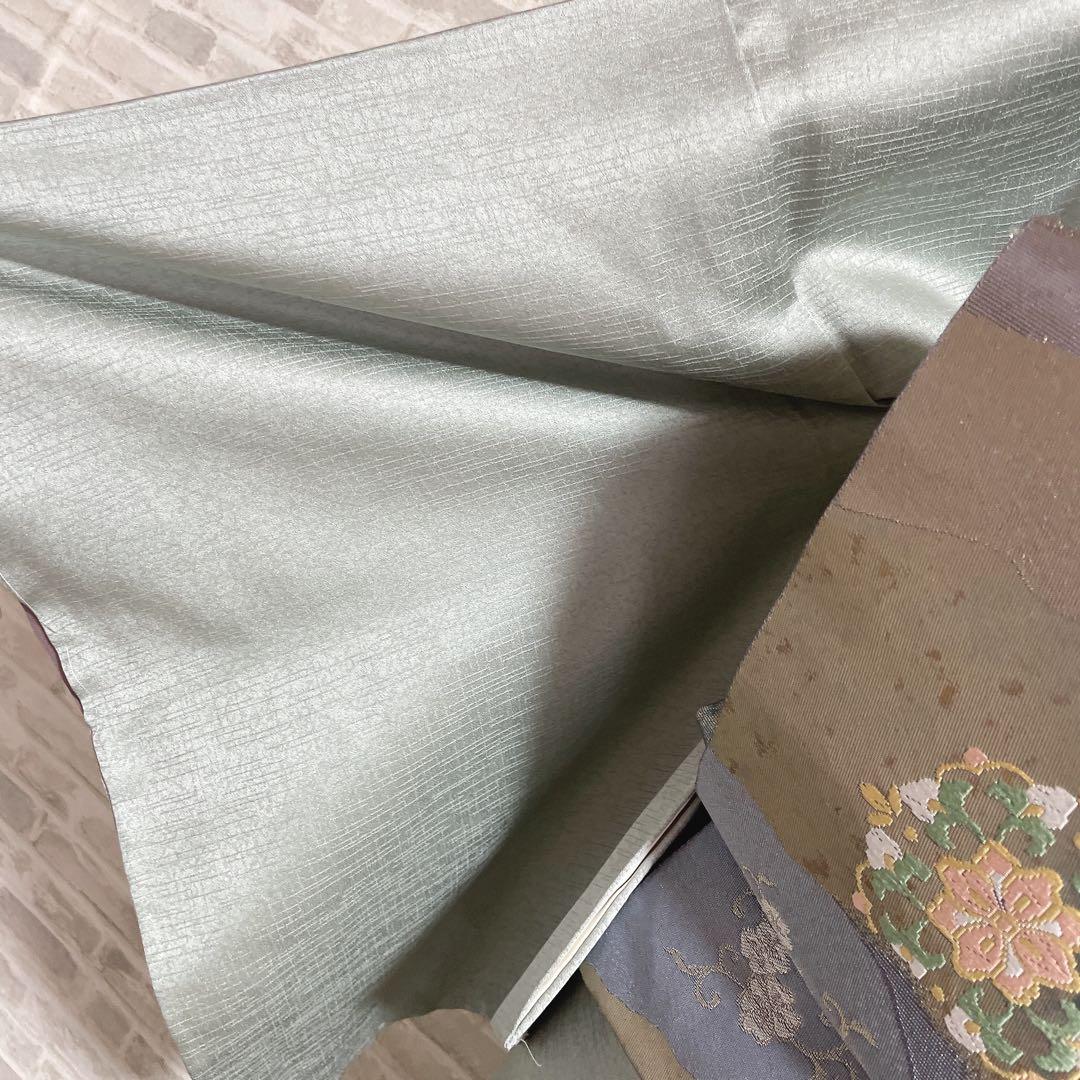 訪問着 フルセット 松 飛び立つ鶴 汕頭刺繍 綸子 金彩 入学式 P1