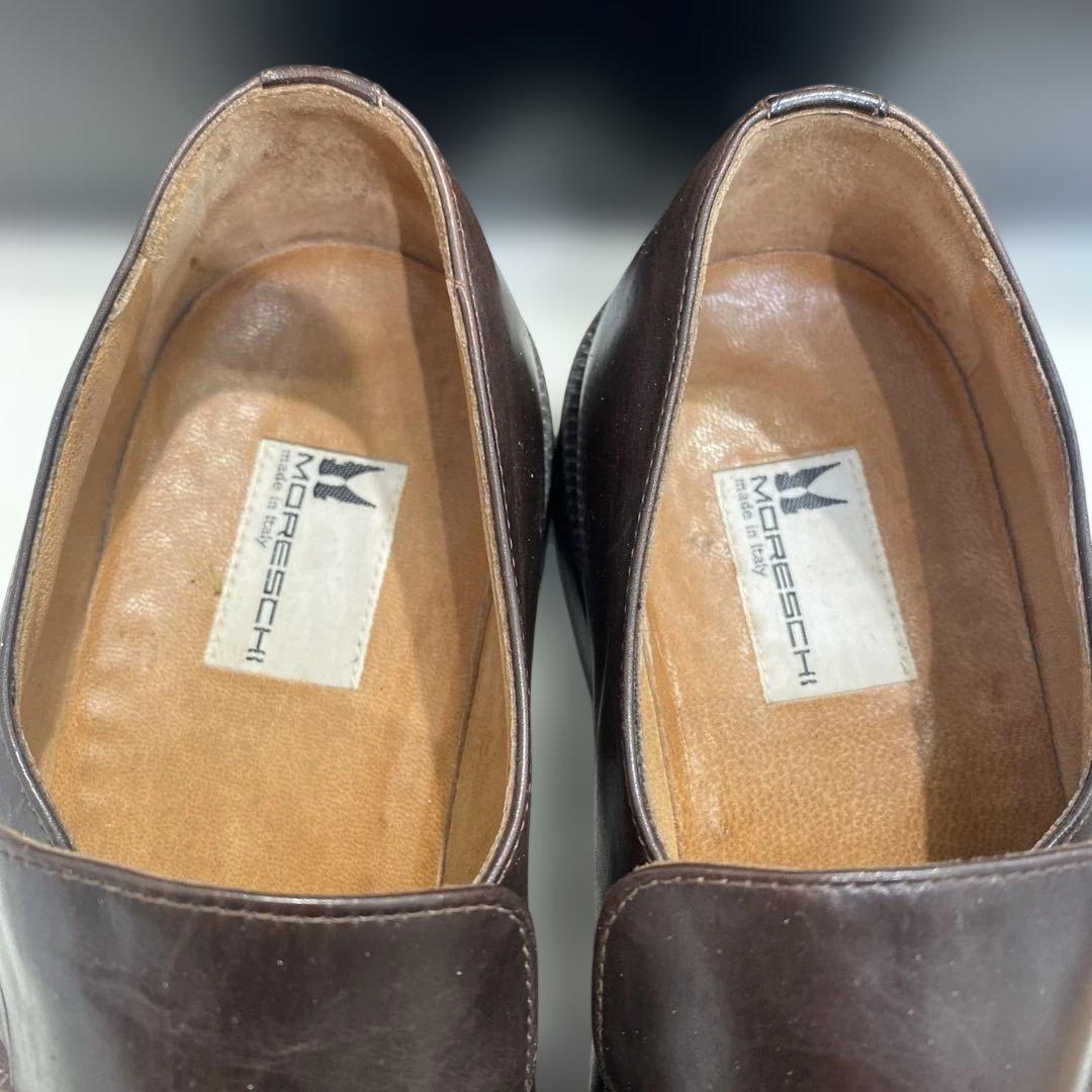 良品☆MORESCHI モレスキー ビットローファー レザーシューズ