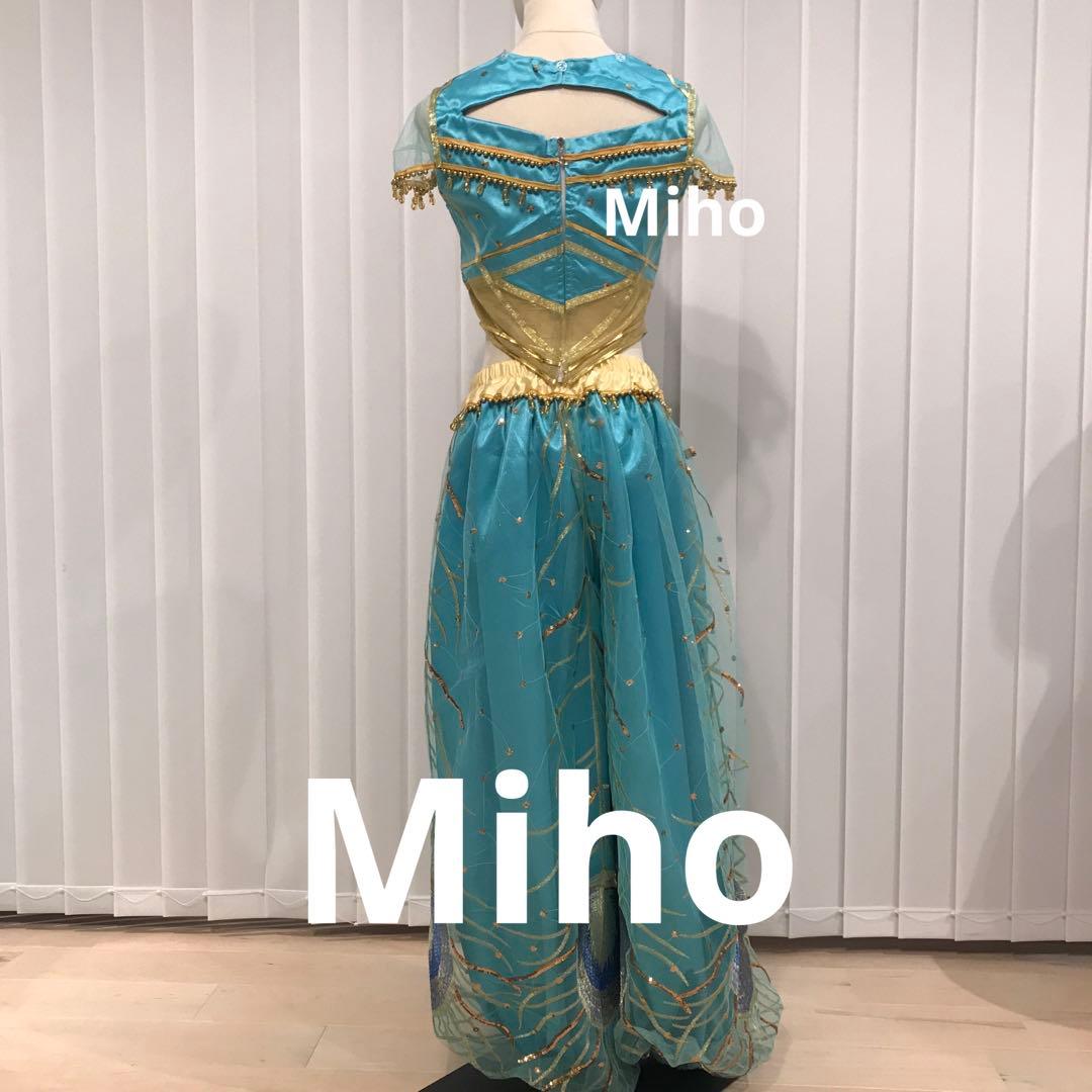 実写版映画のアラジン ジャスミンのピーコックドレス 衣装 仮装