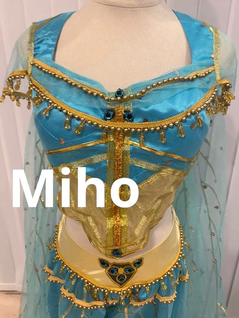 実写版映画のアラジン ジャスミンのピーコックドレス 衣装 仮装