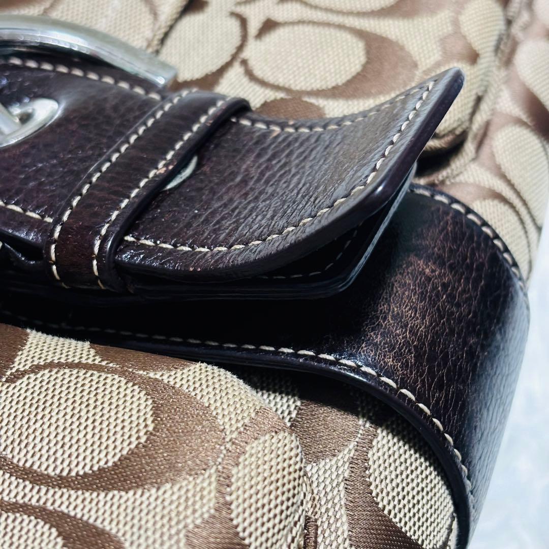 極美品】コーチ ワンショルダーバッグ ソーホー シグネチャー y2k 6314