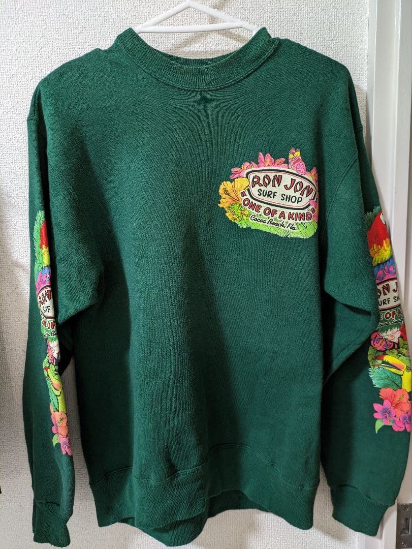 RON JON 花柄刺繍 90s ヴィンテージ　スウェットトレーナー 90's】RON JON スウェット M プリント Vintage | 古着屋OLDGREEN