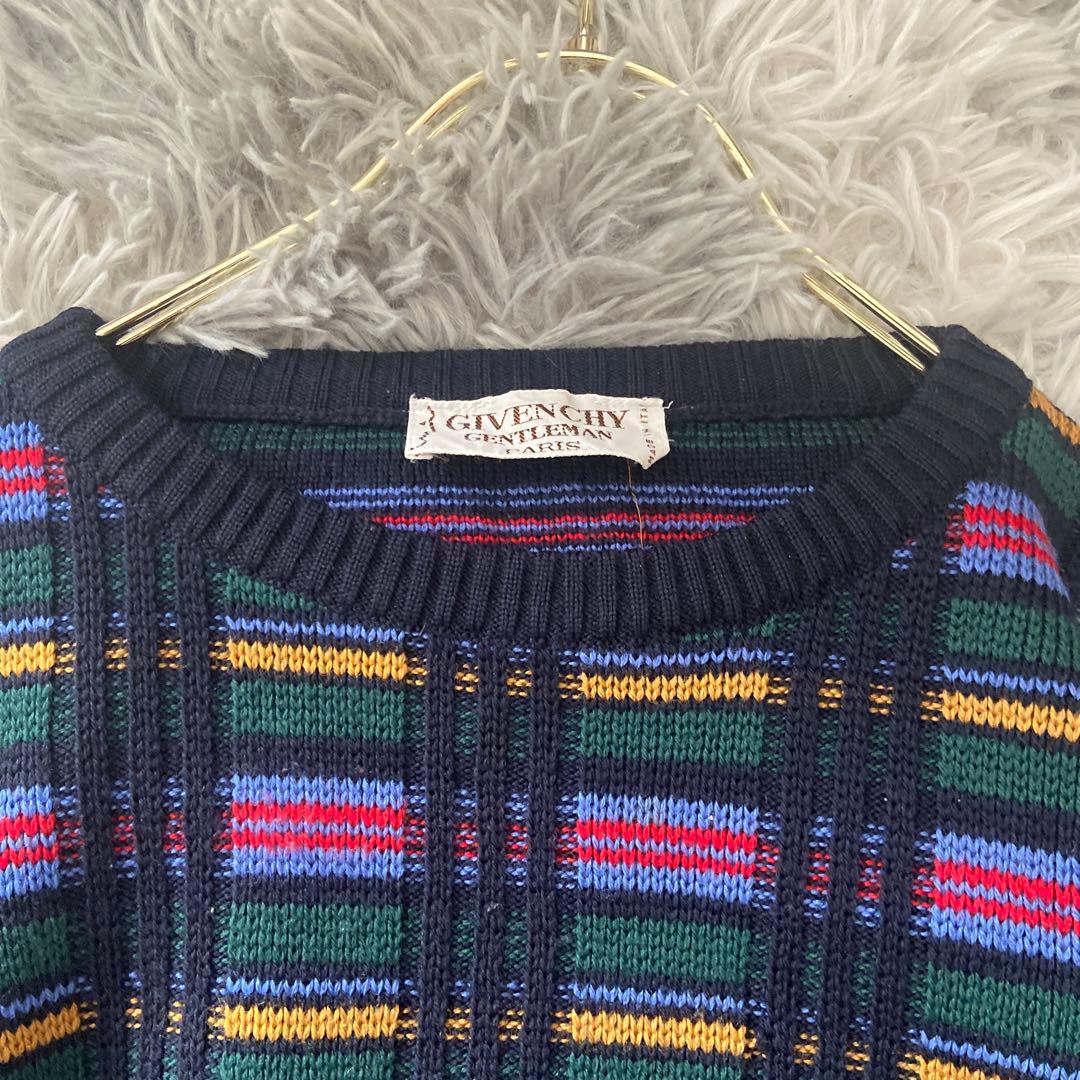 GIVENCHY イタリア製 チェック柄 ニット セーター ジバンシー 総柄