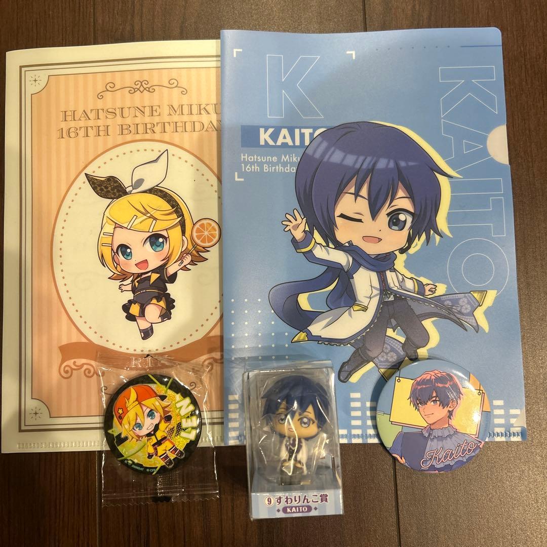KAITO＆リン レン 缶バッジ＆クリアファイル - メルカリ
