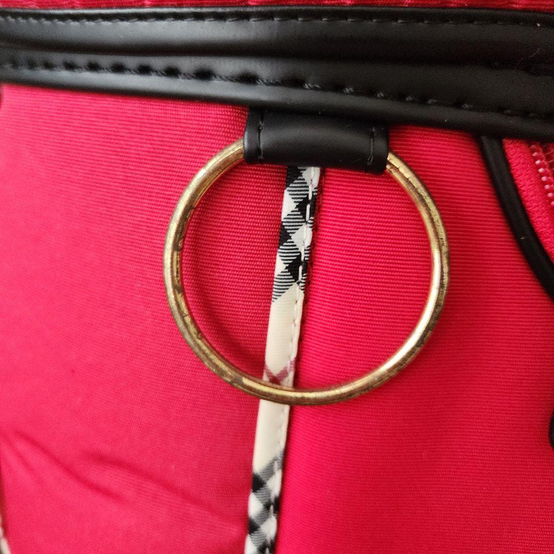 Burberry Golfバーバリーキャディバッグ赤ノバチェック美品ゴルフ
