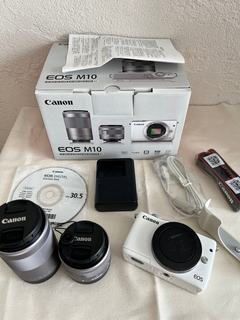 Canon EOSM10 ダブルレンズキット ホワイト Amazon | Canon ミラーレス一眼カメラ EOS M10 ダブルレンズキット
