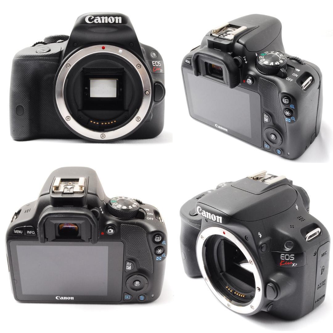 初心者おすすめ❤️キャノン kiss X7 ダブルレンズセット スマホ転送