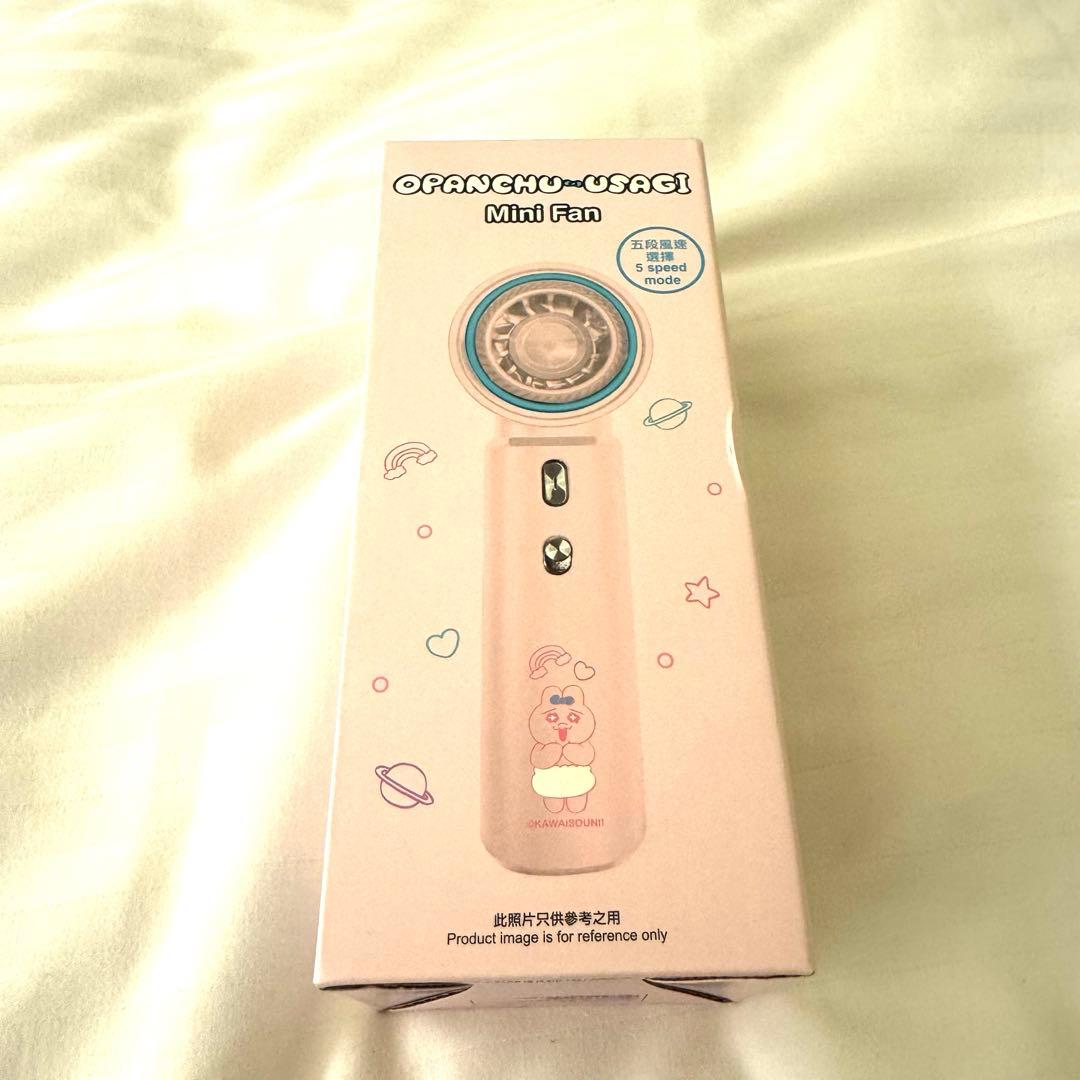 【海外限定】おぱんちゅうさぎ　日本未入荷　モバイルファン　扇風機　USB 楽天市場】【処分特価】 [うさぎ] USBミニ扇風機 B 全3色 USB充電式