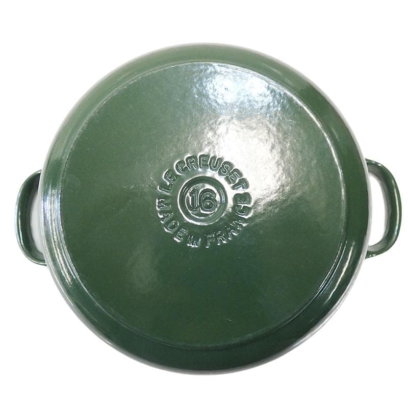 ☆886 廃盤色 ル・クルーゼ ココットロンド 16cm モスグリーン - メルカリ