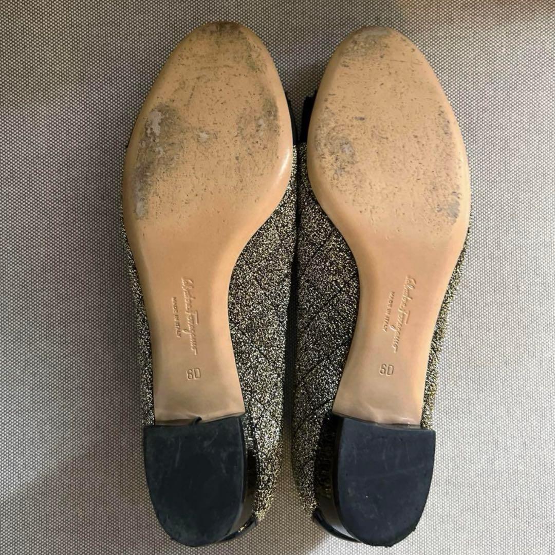 美品　Salvatore Ferragamo フラットシューズ　23.5cm