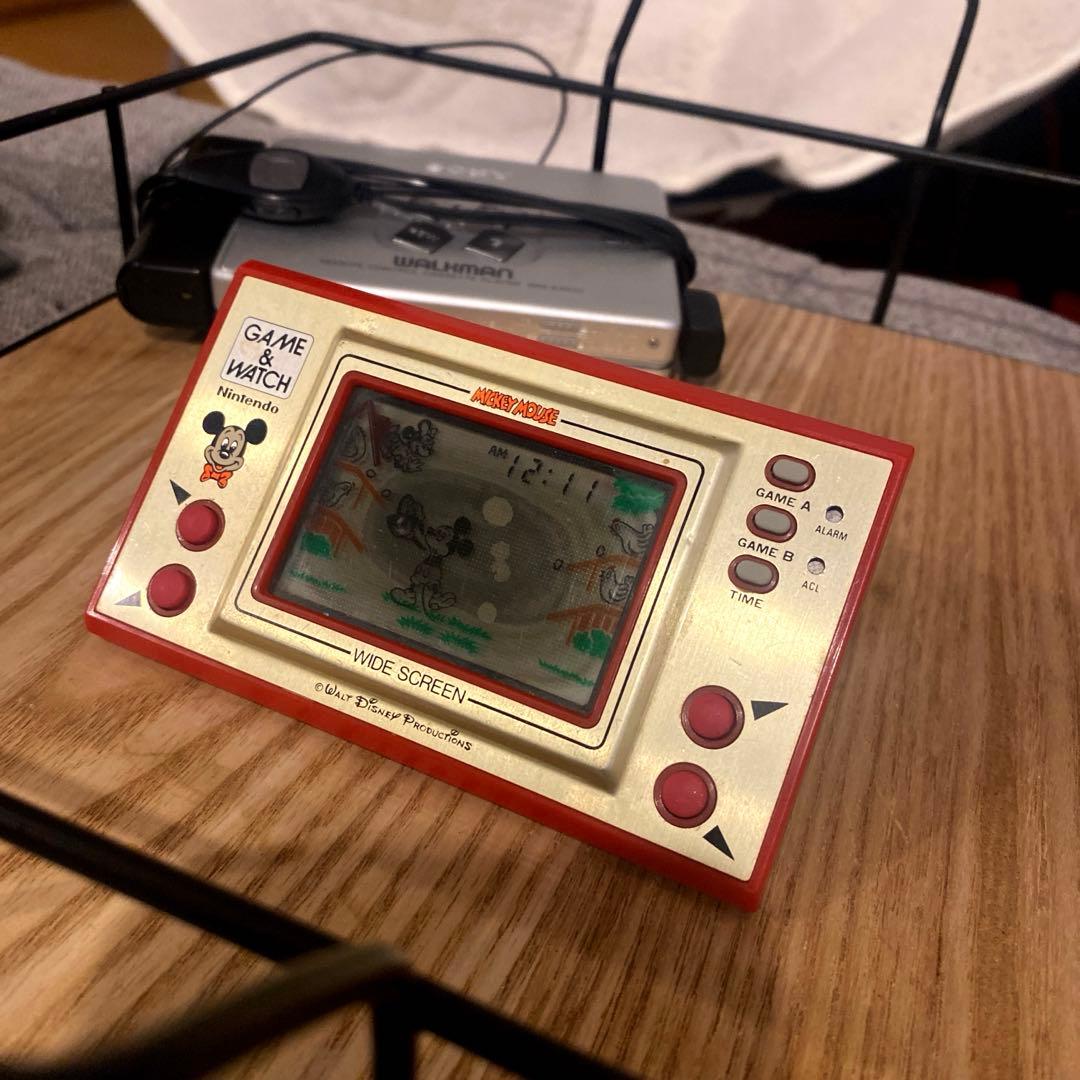 ビンテージ】動作確認済み☆ゲームウォッチ 任天堂ミッキーマウスの