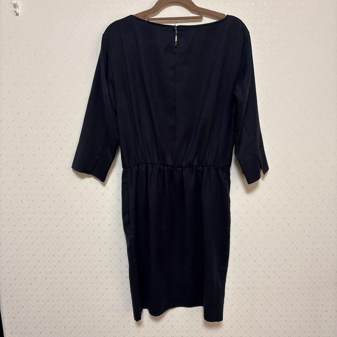 23区 ネイビー 七分袖 ワンピース - メルカリ