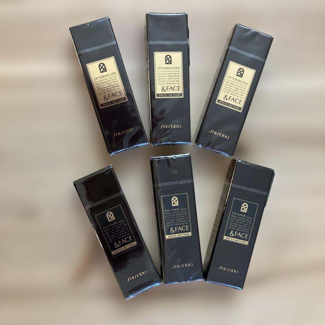 資生堂 ＆FACE リップフォルムガイド３個 アイライナー３個カートリッジ 資生堂 ＆FACE リップフォルムガイド3個 アイライナー3個