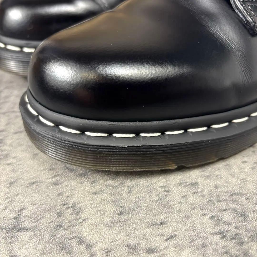 美品】UK8 (27cm)ドクターマーチン 1461 WS ホワイトステッチ - メルカリ