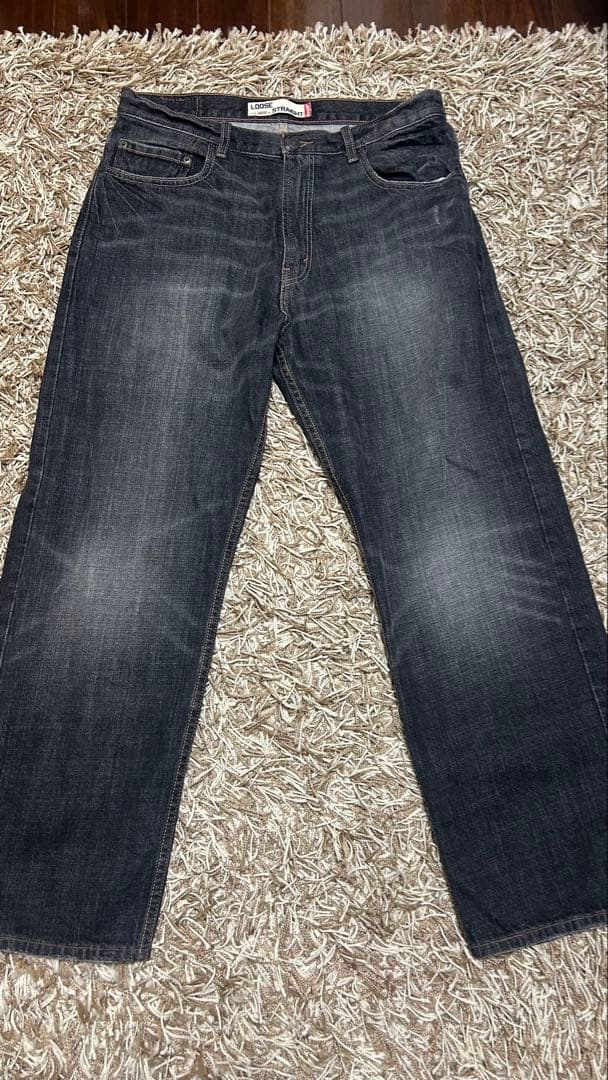 Levi's 569 ブラックデニム W34 L30 Dead Stock - メルカリ