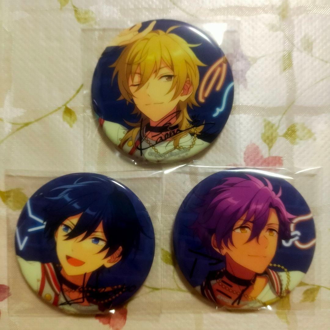 あんスタ 7周年 羽風薫 氷鷹北斗 乙狩アドニス 缶バッジ 3点セット