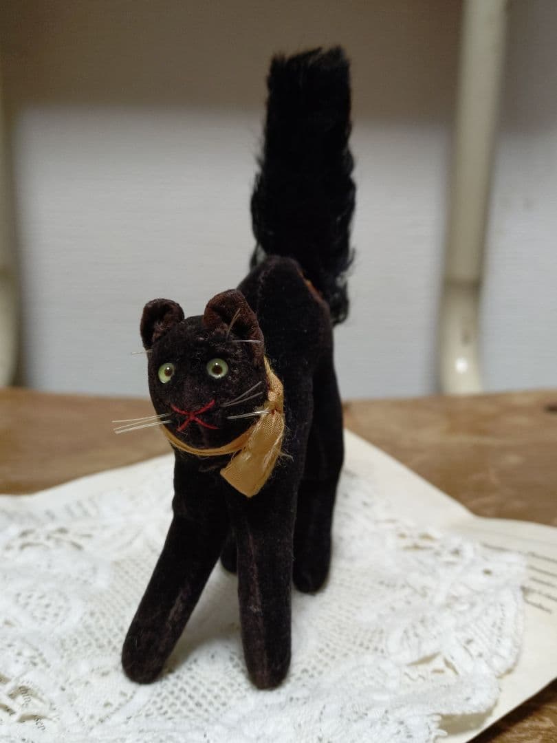 シュタイフ トムキャット Steiff アンティーク 黒猫 - メルカリ