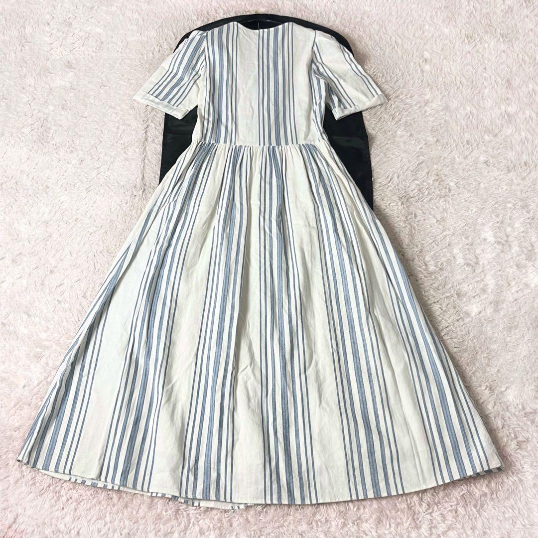 50 マディソンブルー ブラウス ボタンダウン シャツ ロゴ刺繍 ネイビー