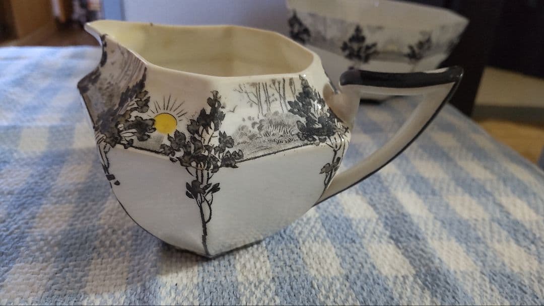 Shelley ／サンライズ＆トールツリー.クリーマー＆シュガーボウル