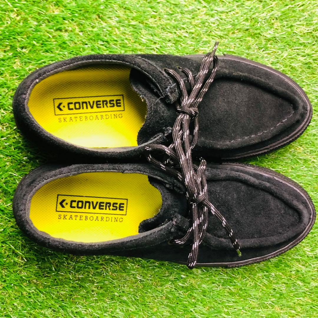 新品 CONVERSE コンバース 厚底 レザー 本革 ワラビー モカシン 25