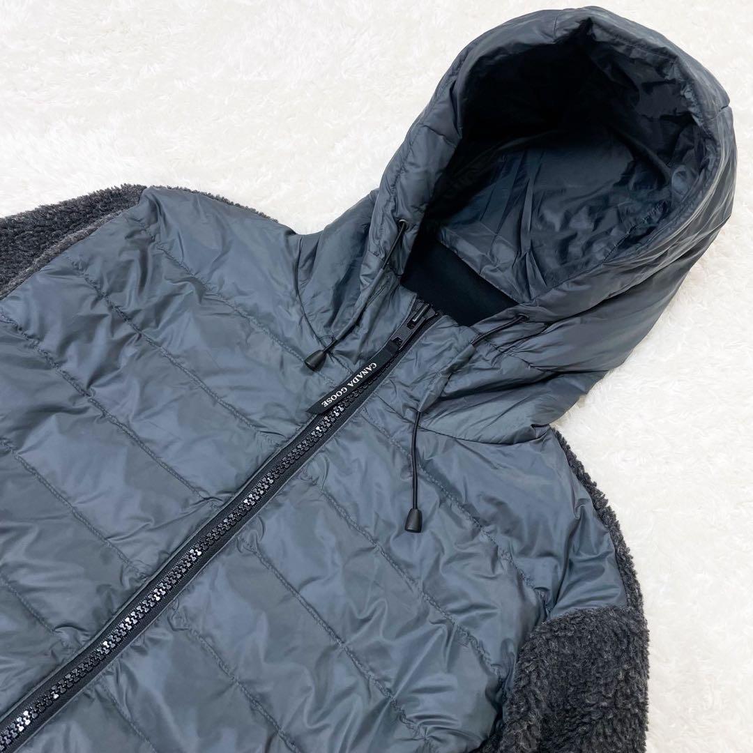 極美品 カナダグース ハイブリッジ ボアフリース切り替え ダウン