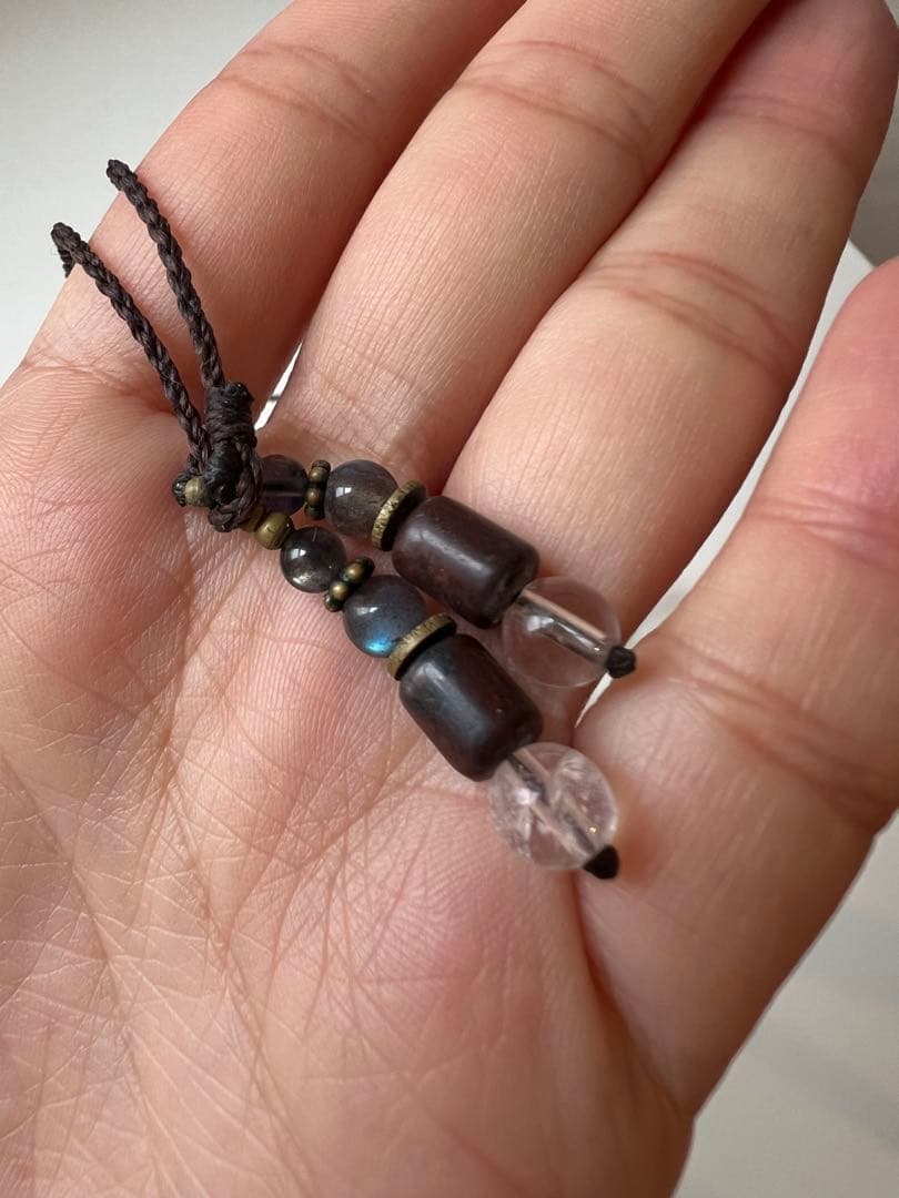 美品】アイスクォーツ(ヒマラヤ)六芒星モチーフのネックレス